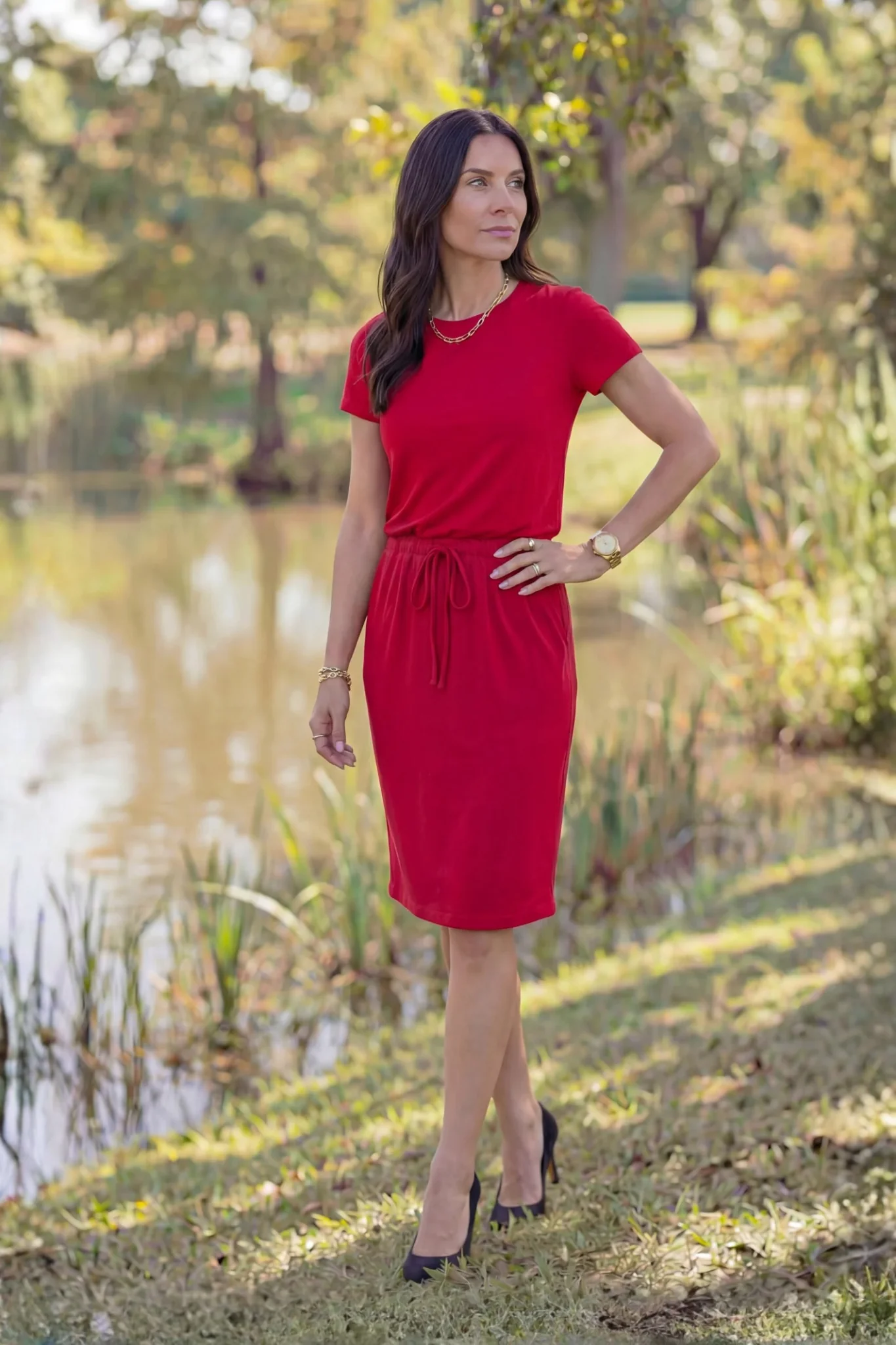 Brigitte Brianna Baseball Tee Dress - Image 3