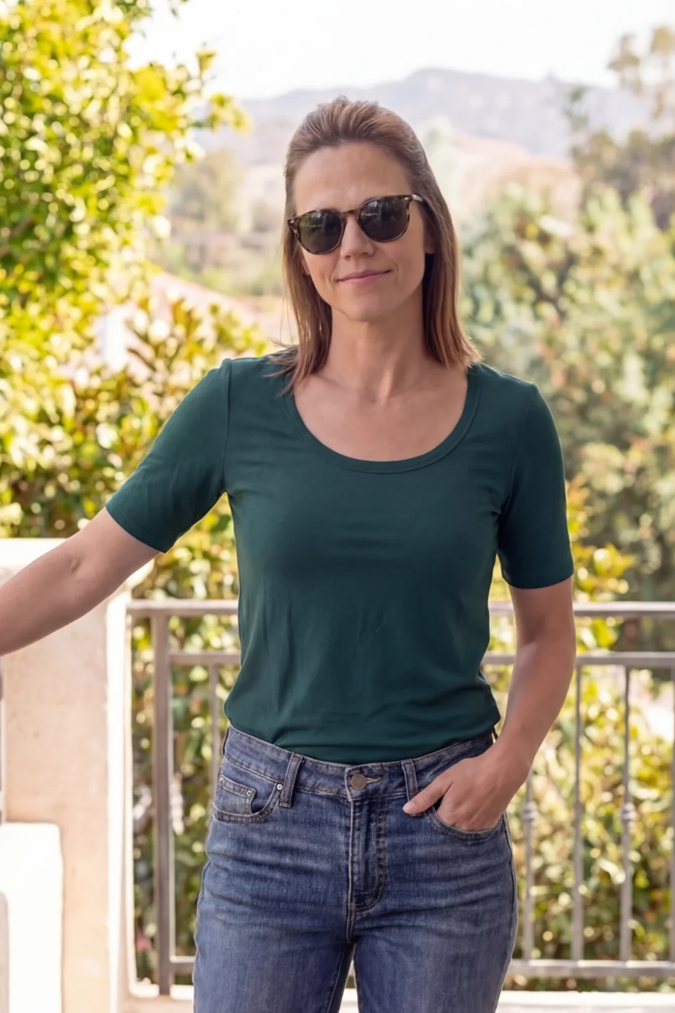 Brigitte Brianna Elbow Tee - Image 7