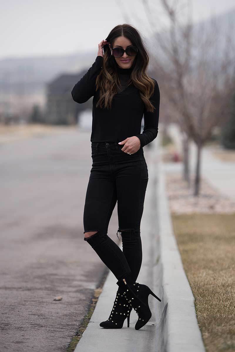 Brigitte Brianna Mesh Turtleneck - Image 4