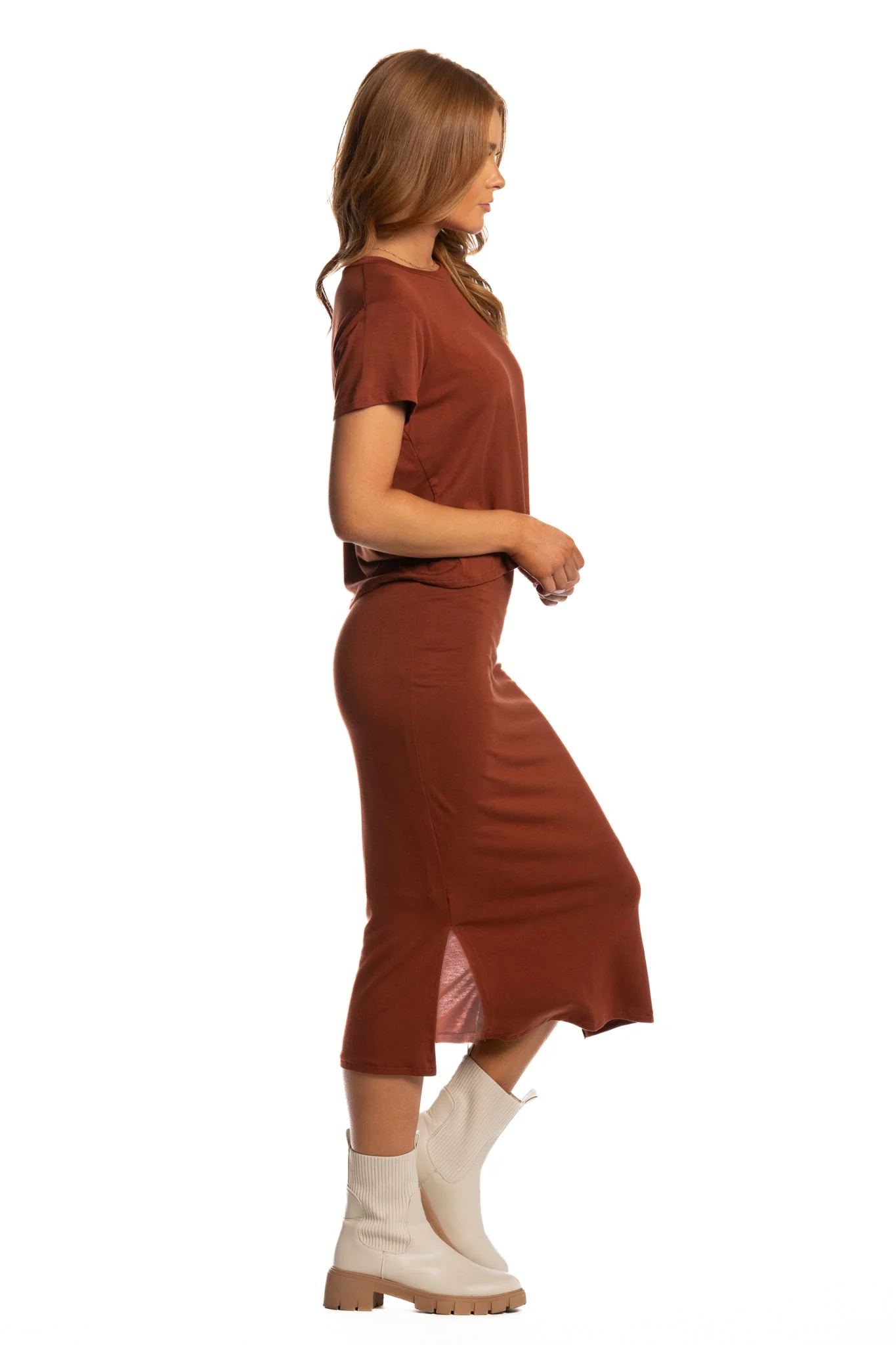 Brigitte Brianna Motion Tee & Runaround Skirt Set - Image 8
