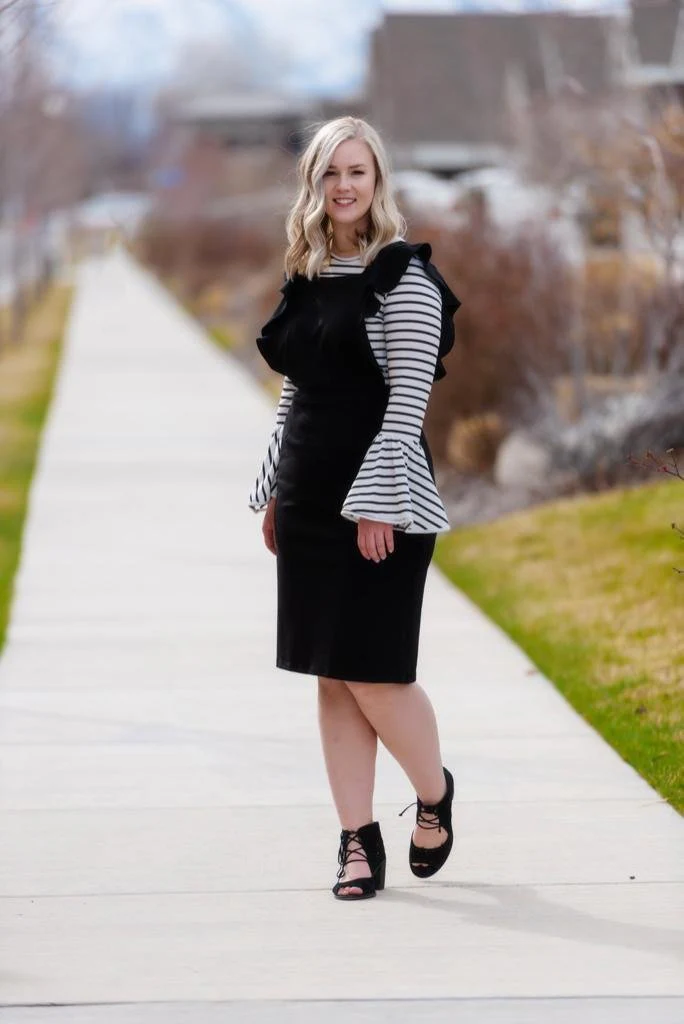 Brigitte Brianna Ruffle Overall Dress - Image 8