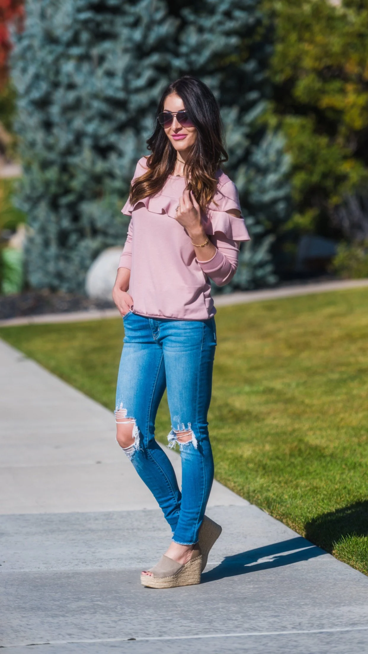 Brigitte Brianna Ruffle Sweatshirt - Image 3