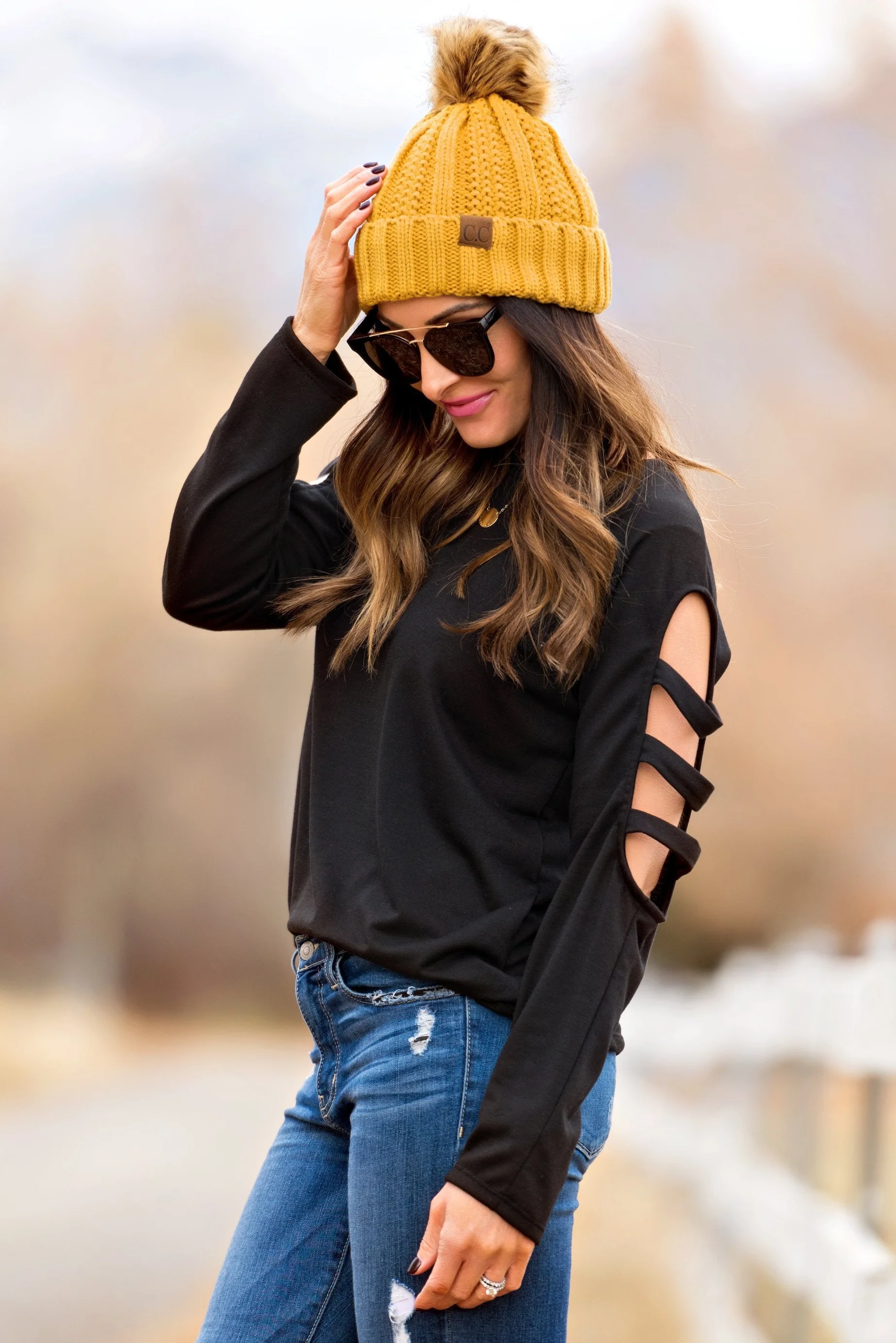 Brigitte Brianna Slit Sleeve Sweatshirt - Image 7