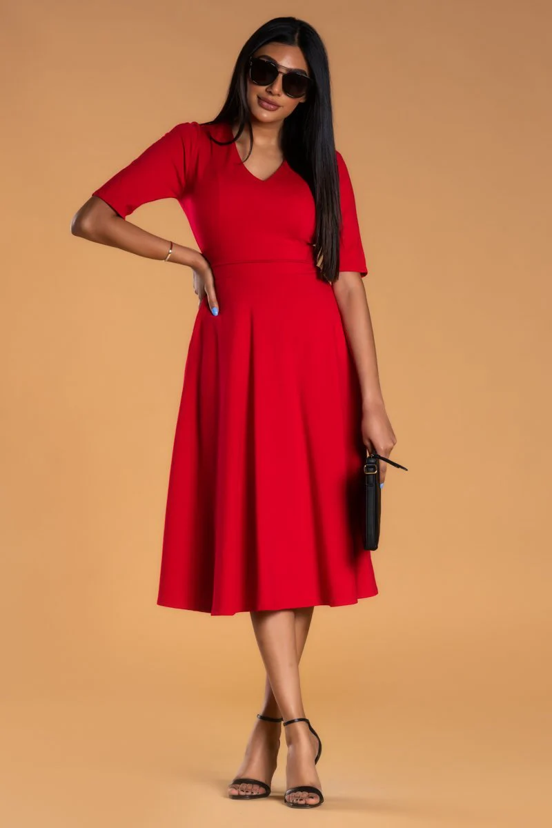 Brigitte Brianna V-Neck Gala Dress - Image 3