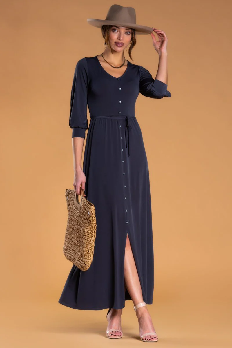 Brigitte Brianna V-Neck Maxi Dress - Image 13