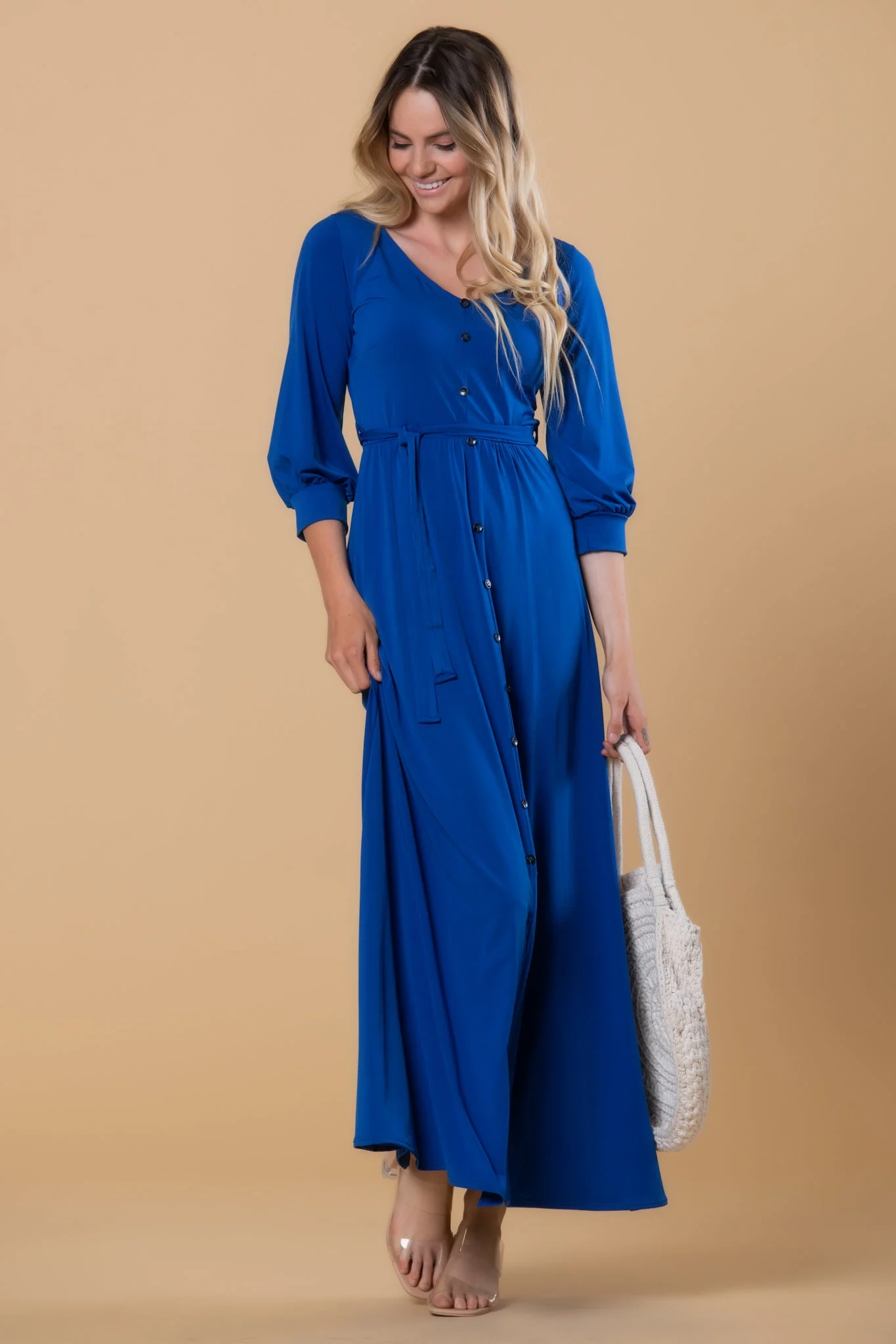 Brigitte Brianna V-Neck Maxi Dress - Image 18