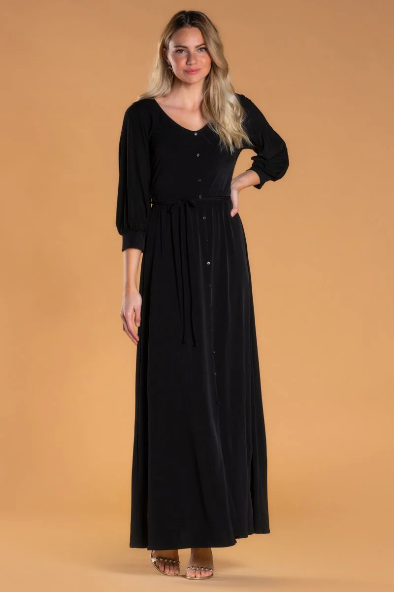 Brigitte Brianna V-Neck Maxi Dress - Image 21