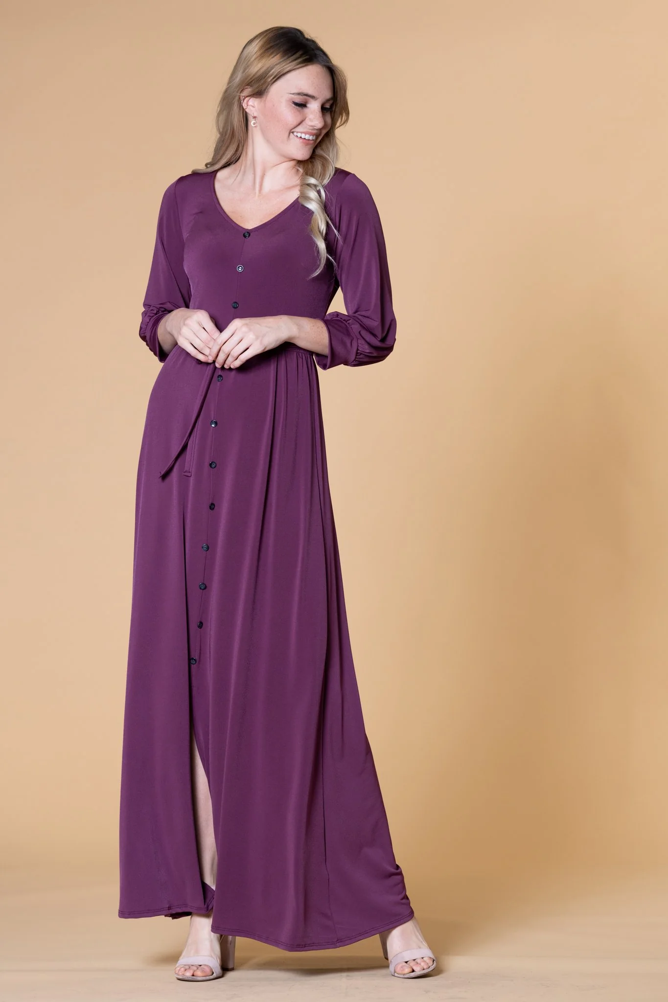 Brigitte Brianna V-Neck Maxi Dress - Image 22
