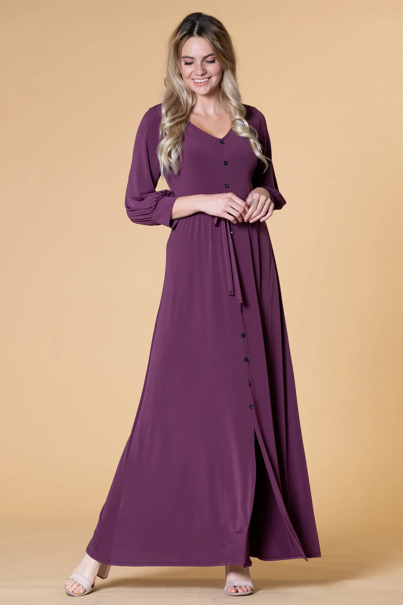 Brigitte Brianna V-Neck Maxi Dress - Image 24