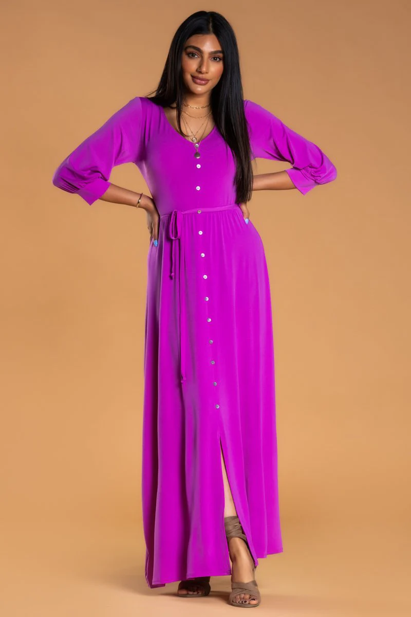 Brigitte Brianna V-Neck Maxi Dress - Image 25