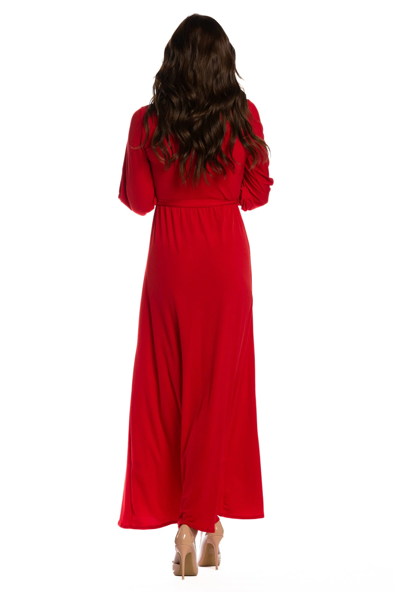 Brigitte Brianna V-Neck Maxi Dress - Image 5