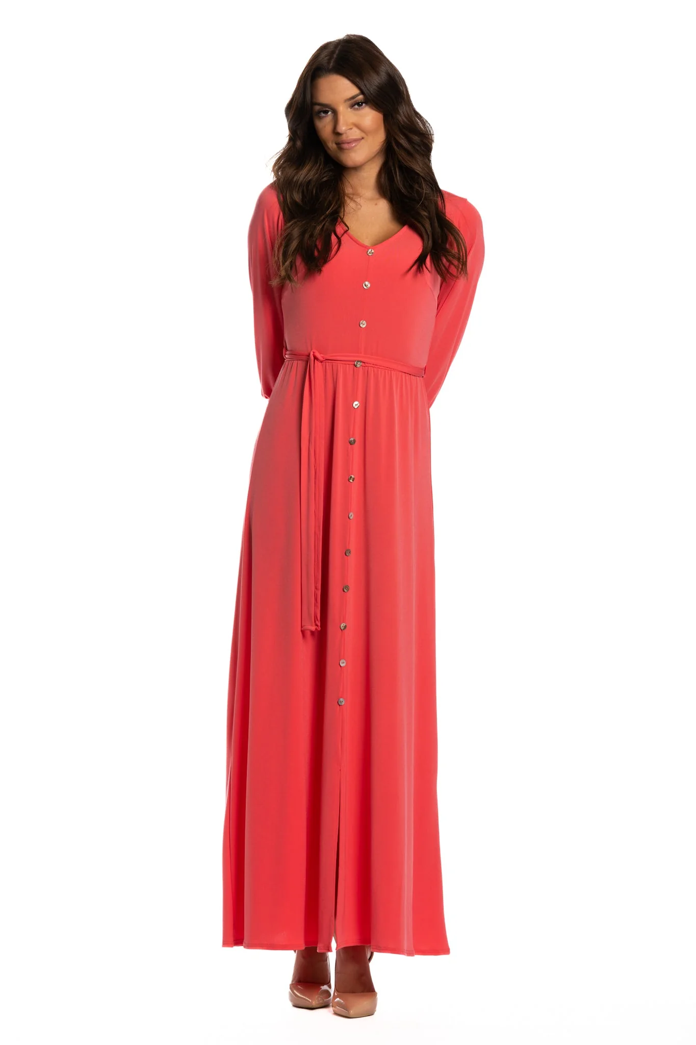 Brigitte Brianna V-Neck Maxi Dress - Image 6