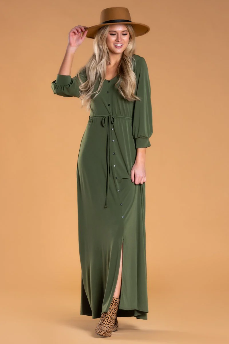 Brigitte Brianna V-Neck Maxi Dress - Image 9