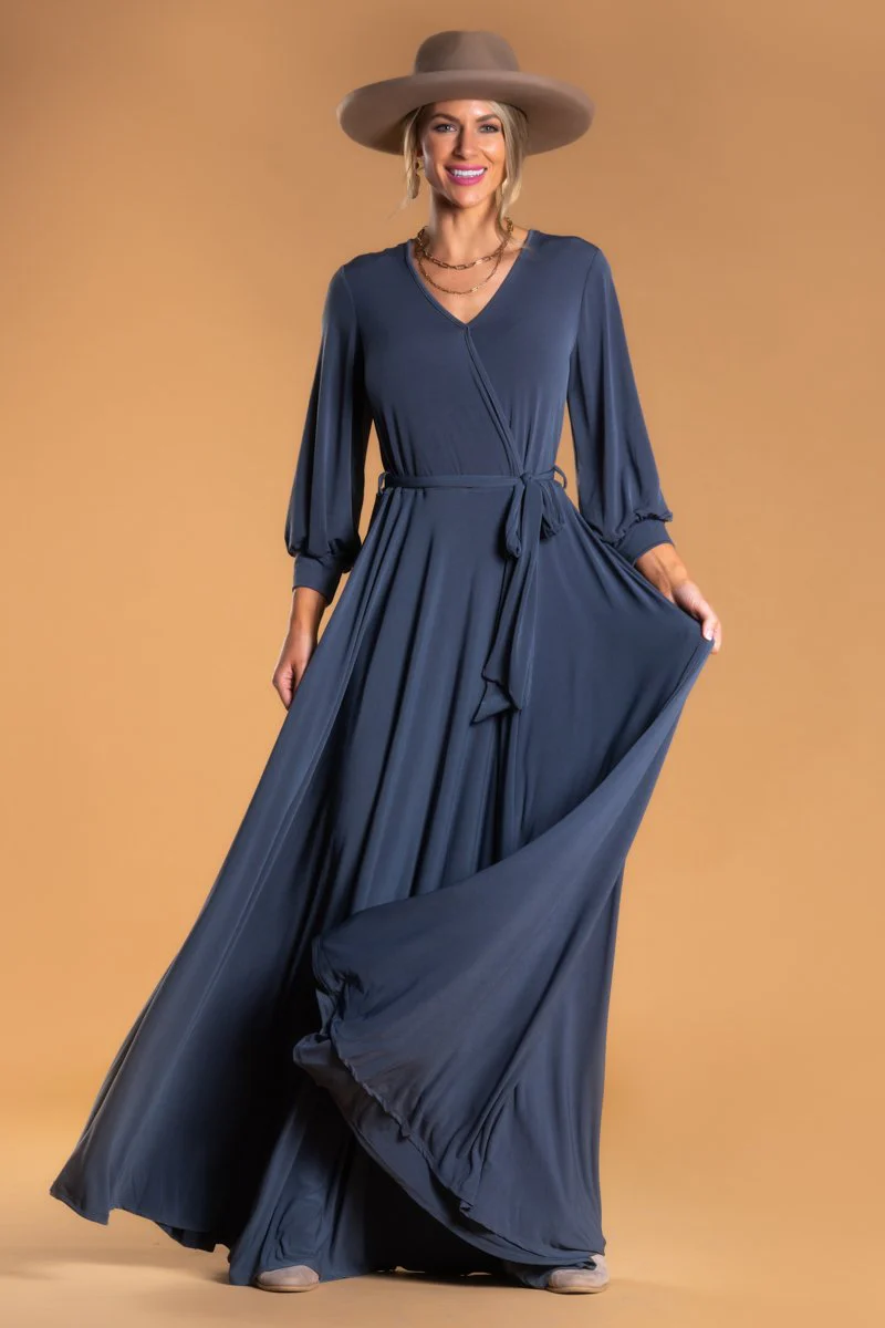 Brigitte Brianna Wrap Maxi Dress - Image 3
