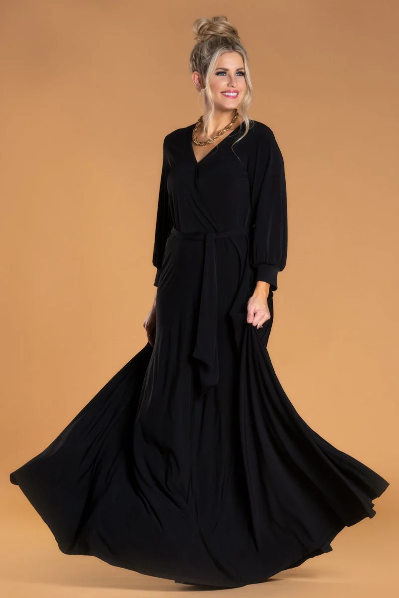 Brigitte Brianna Wrap Maxi Dress - Image 4