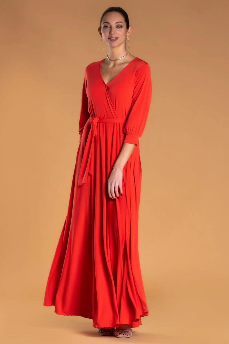 Brigitte Brianna Wrap Maxi Dress - Image 6