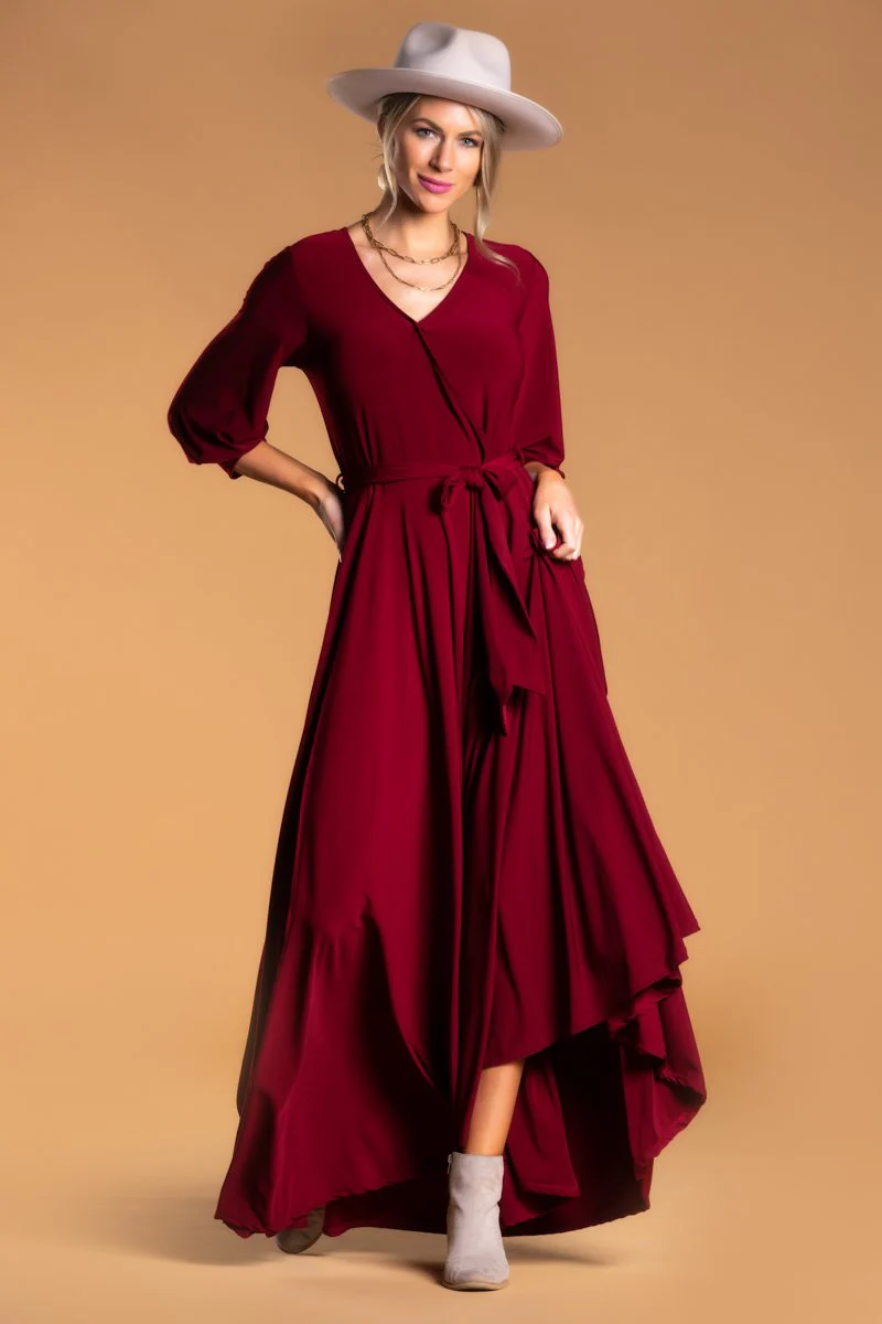 Brigitte Brianna Wrap Maxi Dress - Image 7