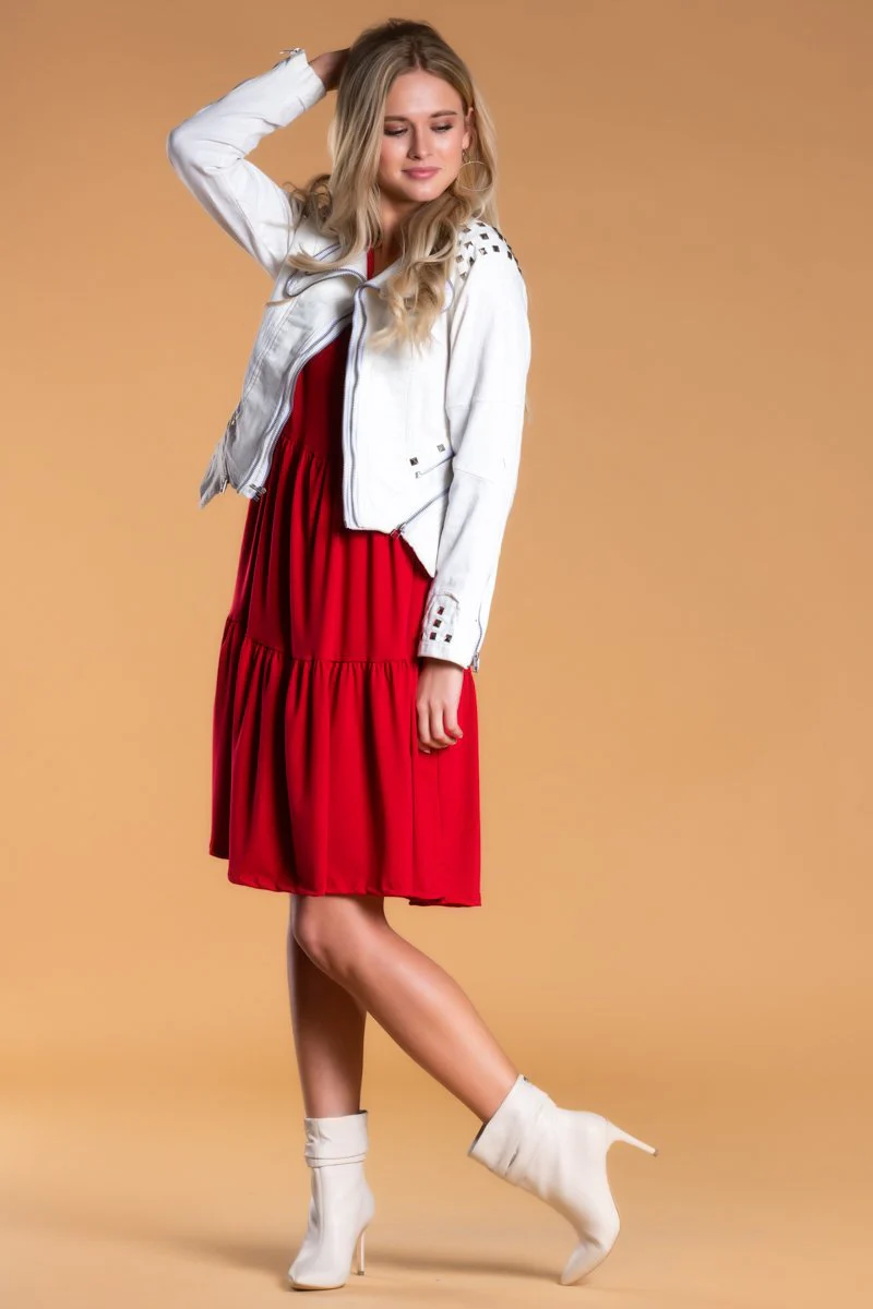 Brigitte Brianna Ruffle Tier Dress - Image 4